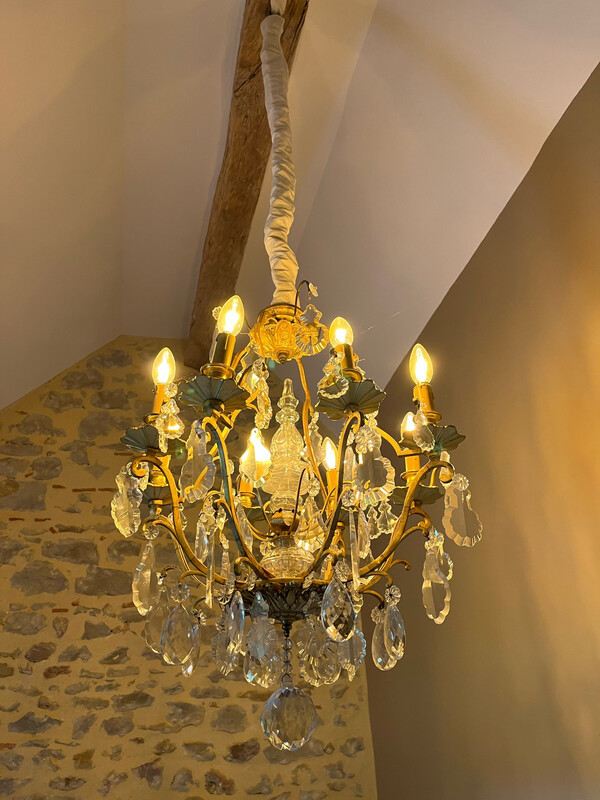 Lustre avec huit branches de lumière - 70 x 60
