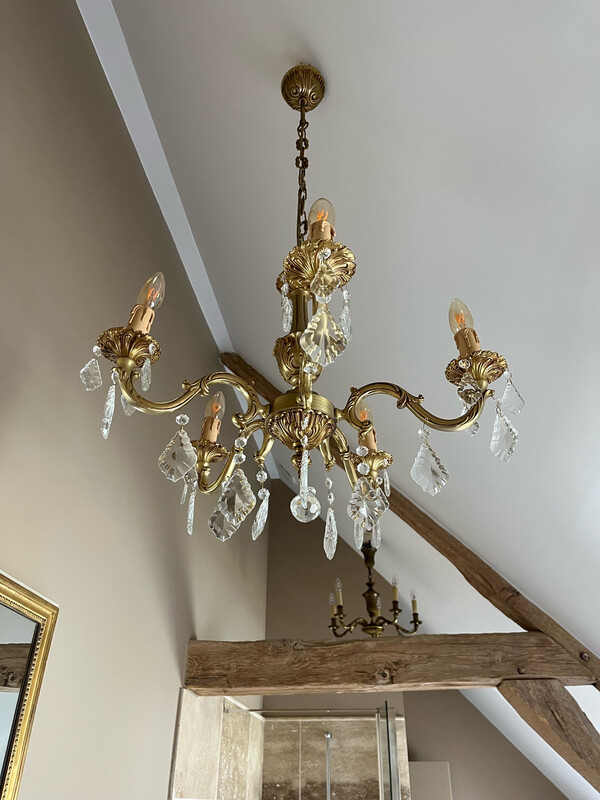Lustre en bronze - 50 x 55 cm