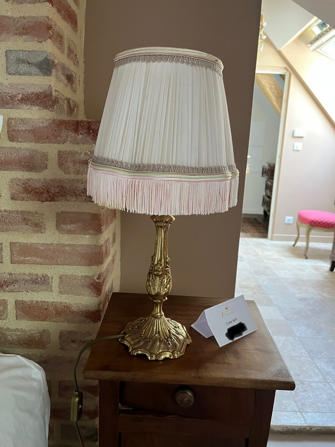 Lampe bougeoir - H 52 cm