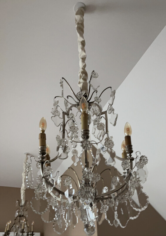 Lustre à six branche de lumière - H 75 cm