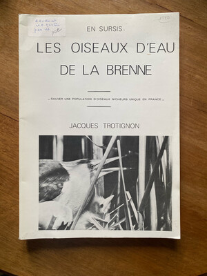 Livre « Les oiseaux d’eau de la Brenne » par Jacques TROTIGNON