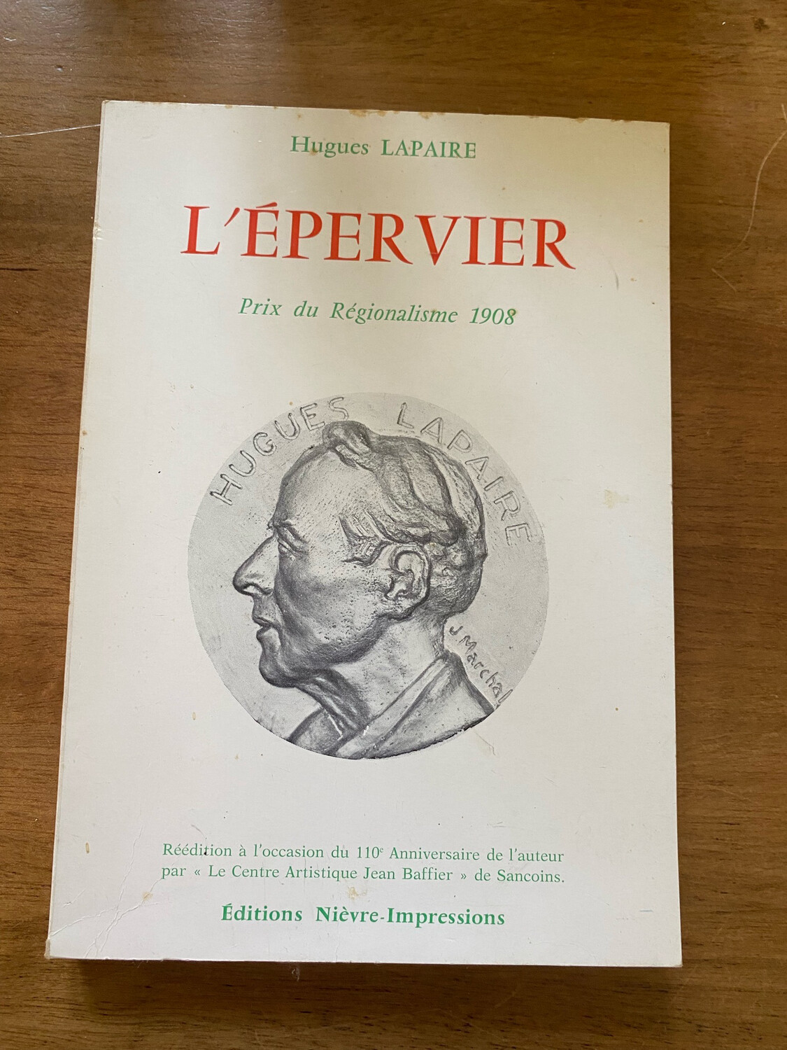 Livre « L’épervier » par Hugues LAPAIRE