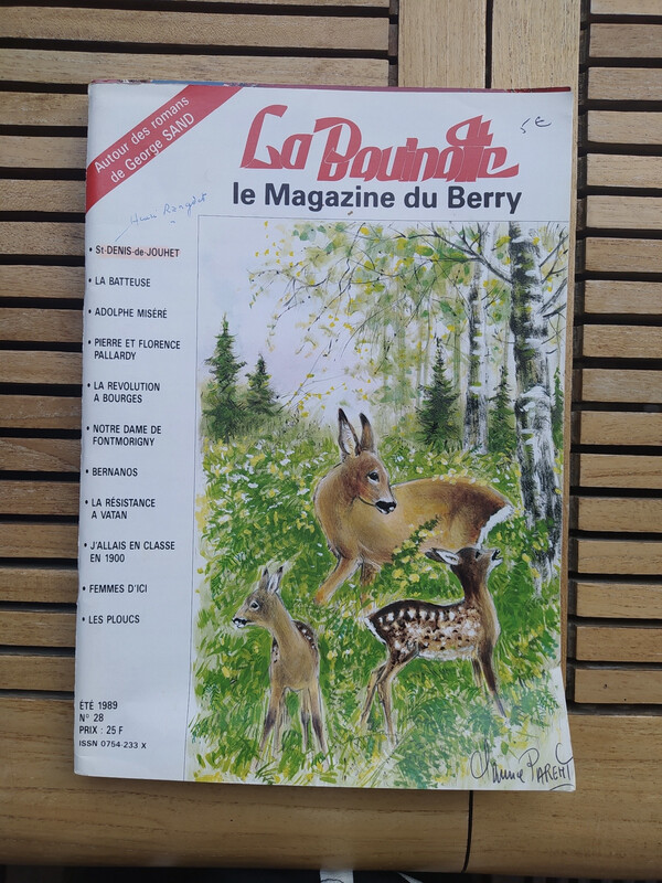Magazine du Berry " La bouinotte" - autour de Georges Sand