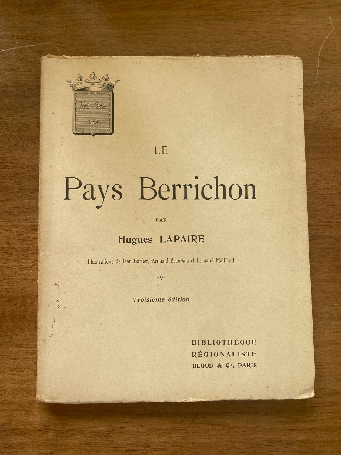 Livre « Le pays Berrichon » par Hugues LAPAIRE