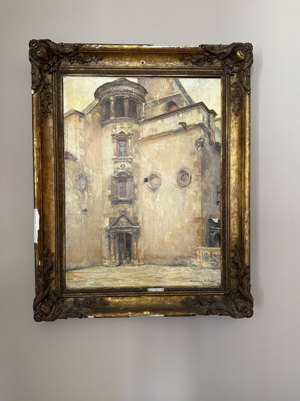 Représentation de la maison des échevins 75 x 65cm/ 80 x 65cm