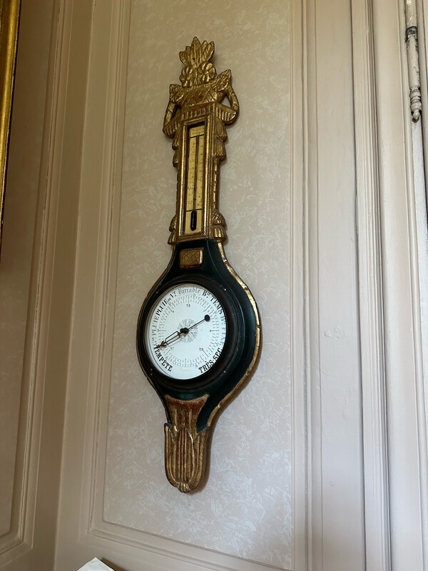Baromètre néoclassique d'époque Louis XVI - 95 x 33 cm