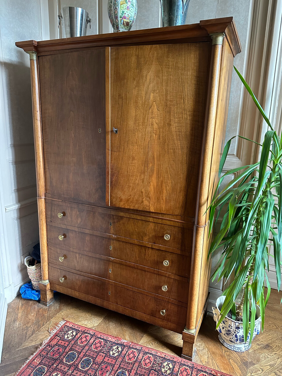 Commode d'officier empire - 215 x 60 x 148 cm