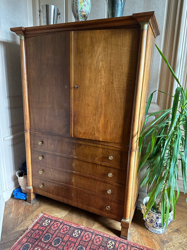 Commode d'officier empire - 215 x 60 x 148 cm