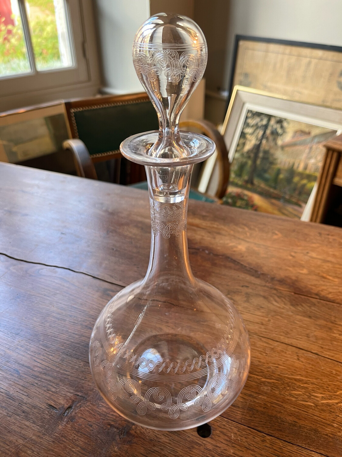 Carafe en cristal - H 29 cm