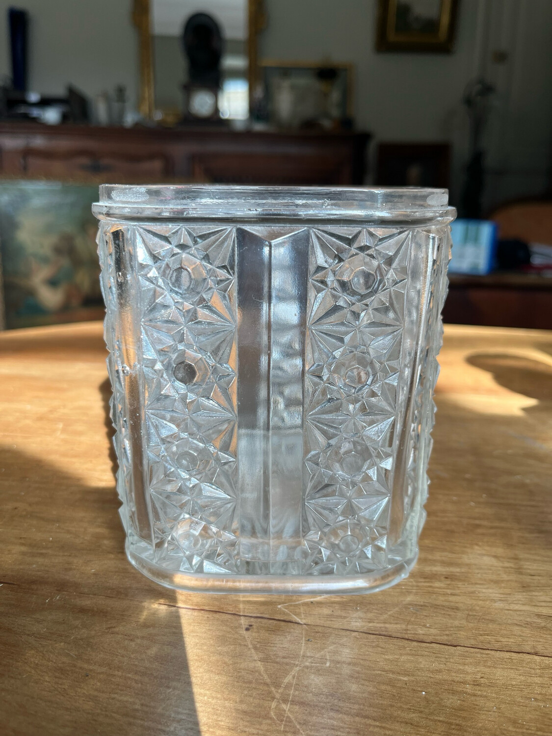 Pot en verre - H 13,5  x 12 x 11