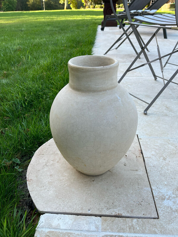 Vase blanc - H 40 cm