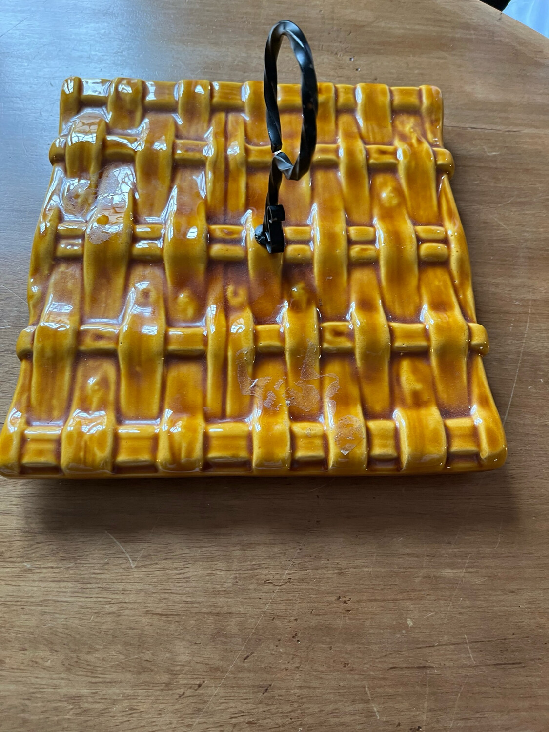 Plateau à fromage en grès - 25 x 25 cm