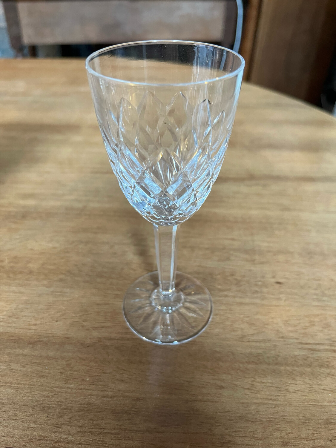 Cristallerie de Lorraine, verre à vin blanc - H 16 cm