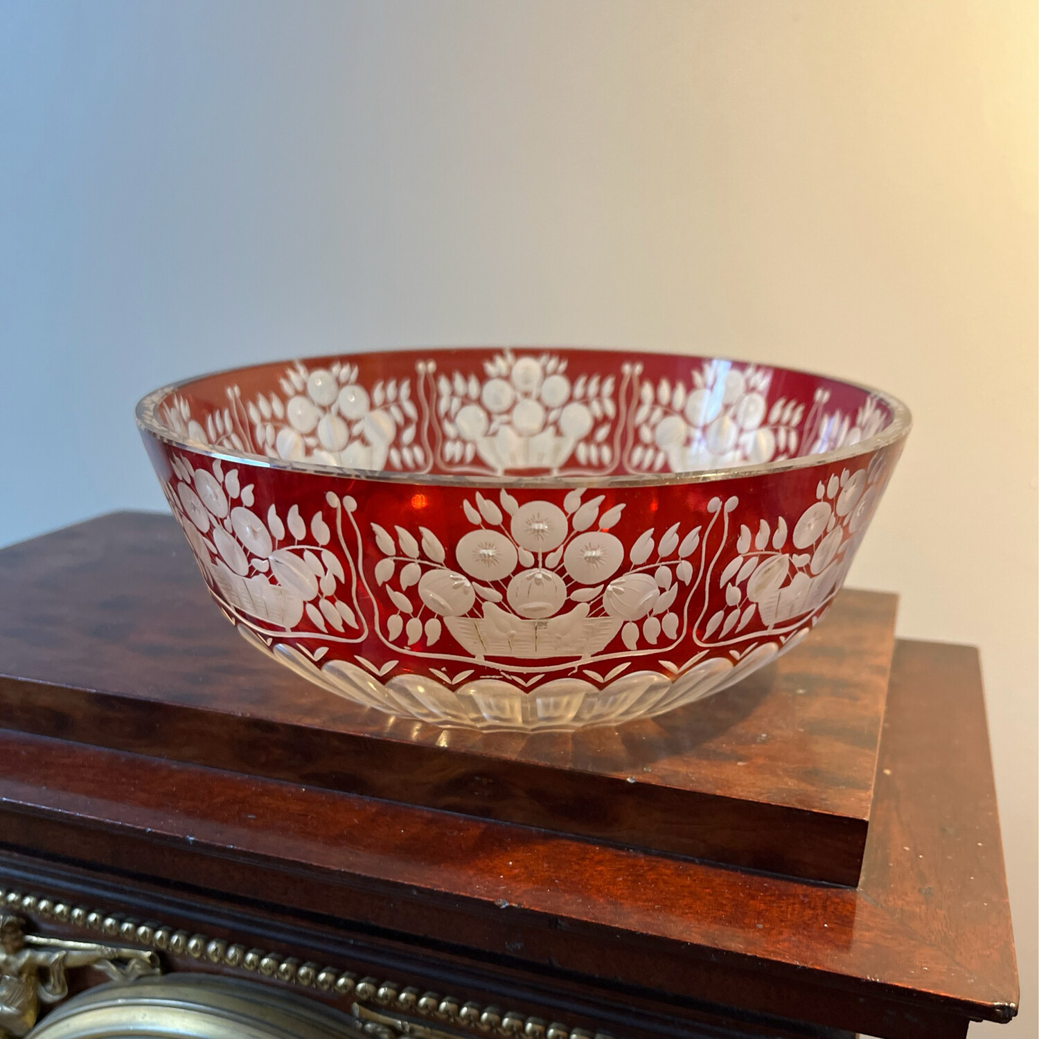 Bol fait main en cristal - 18 cm