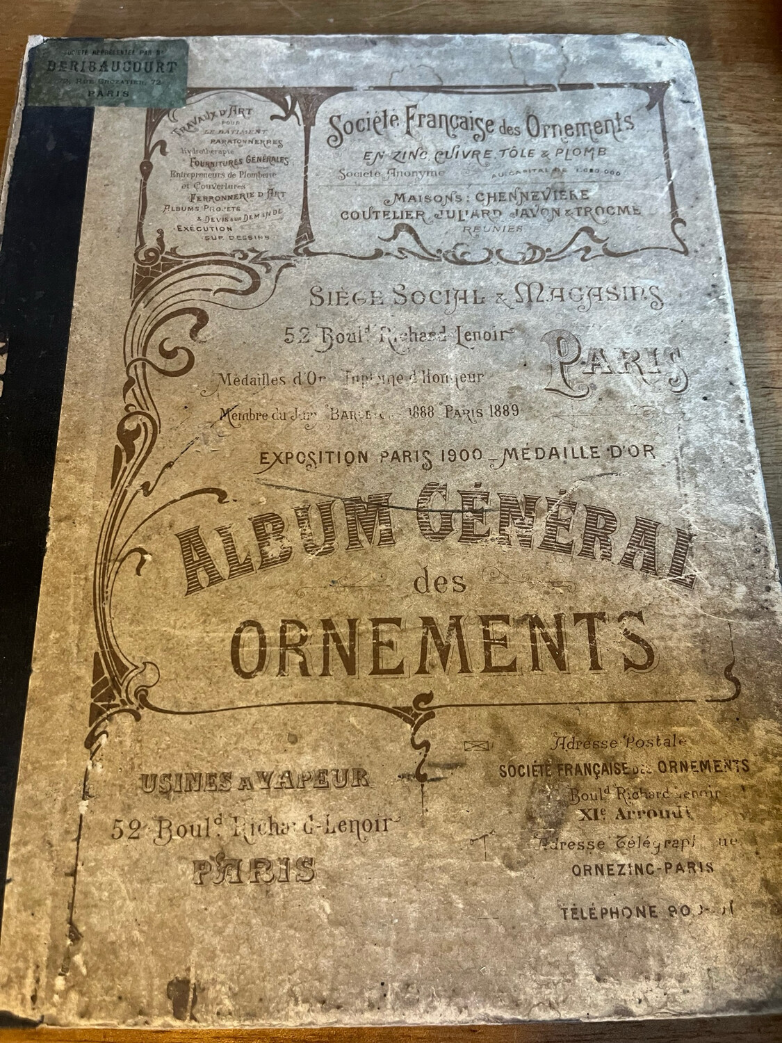 Livre « Album général des ornements » Livre « Album général des ornements »