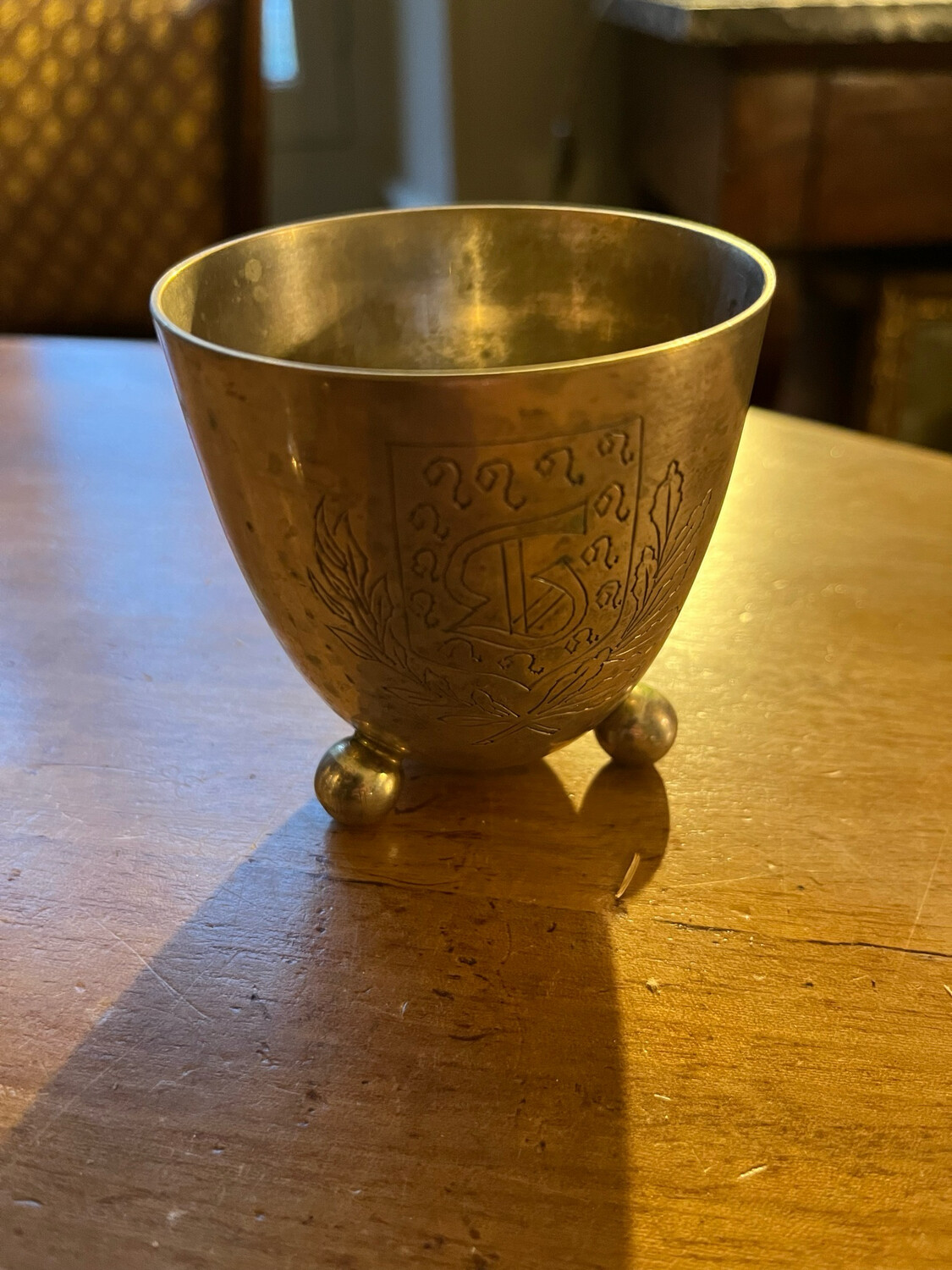 Timbale en métal argenté - H 7,5 x D 7,5 - l’unité