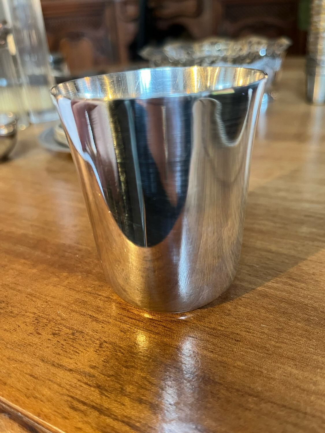 Timbale en métal argenté, Ercuis France