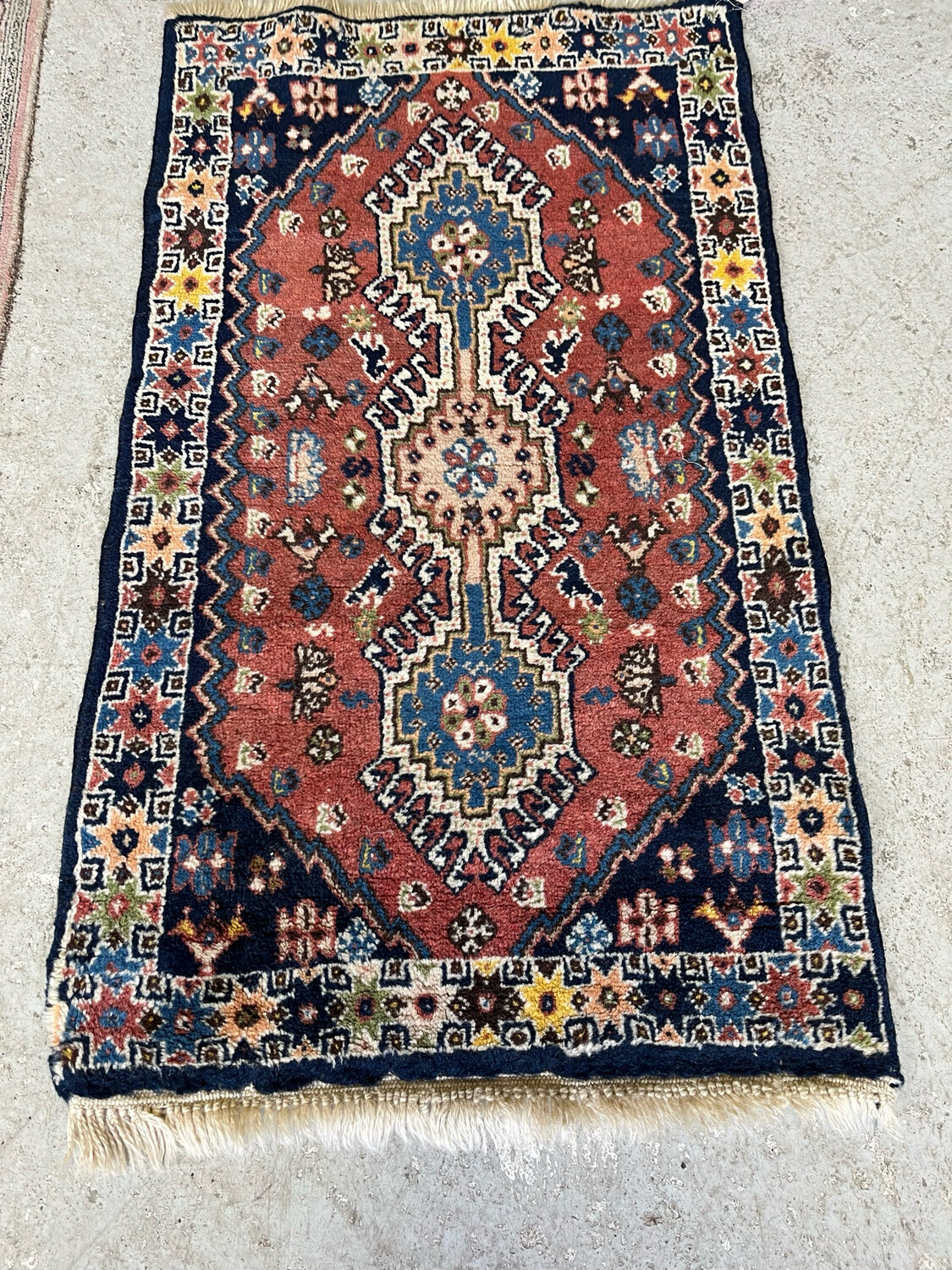 Tapis de prière Iraniens à décor géométrique - 95 x 55 cm