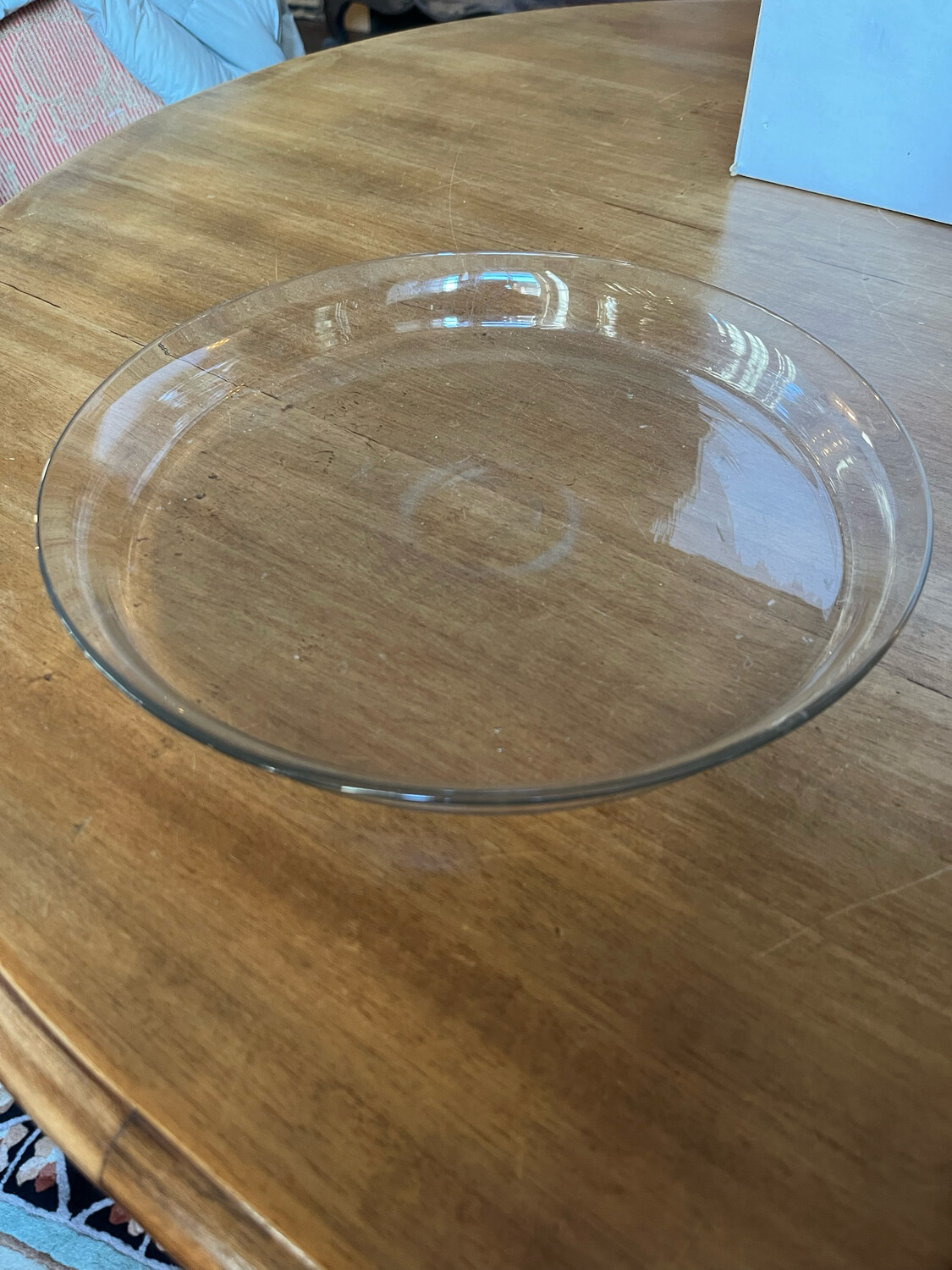 Plateau en verre rond - diam. 27 cm