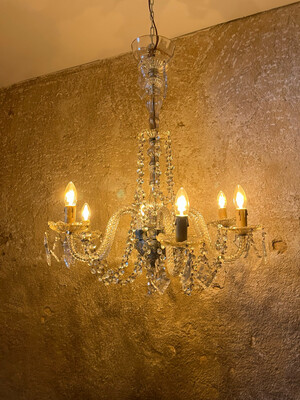 Lustre Murano à six bras de lumière