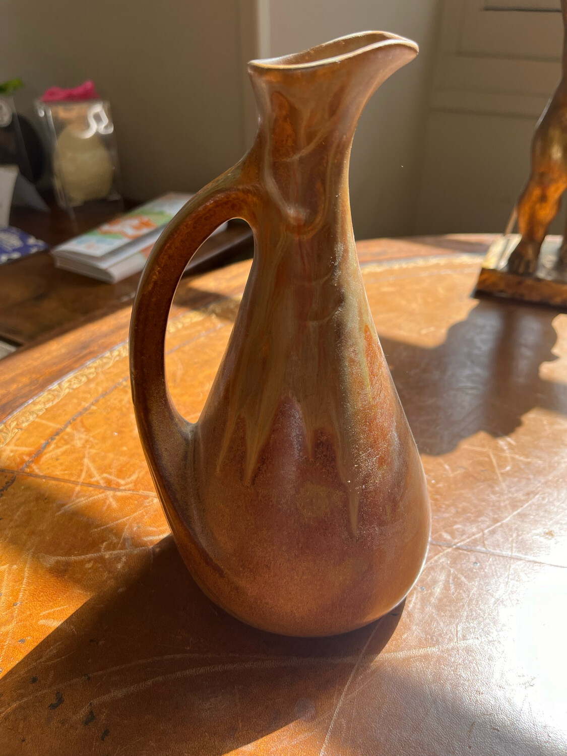 Denbac, pichet en grès émaillé - H 21 cm