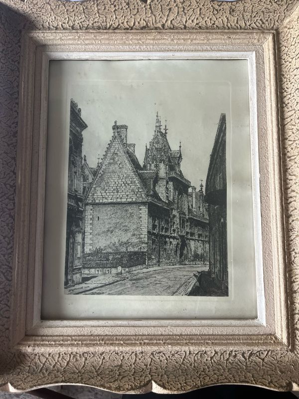 Bourges. Palais Jacques cœur, d’après Bascoulard - 41 x 34 cm