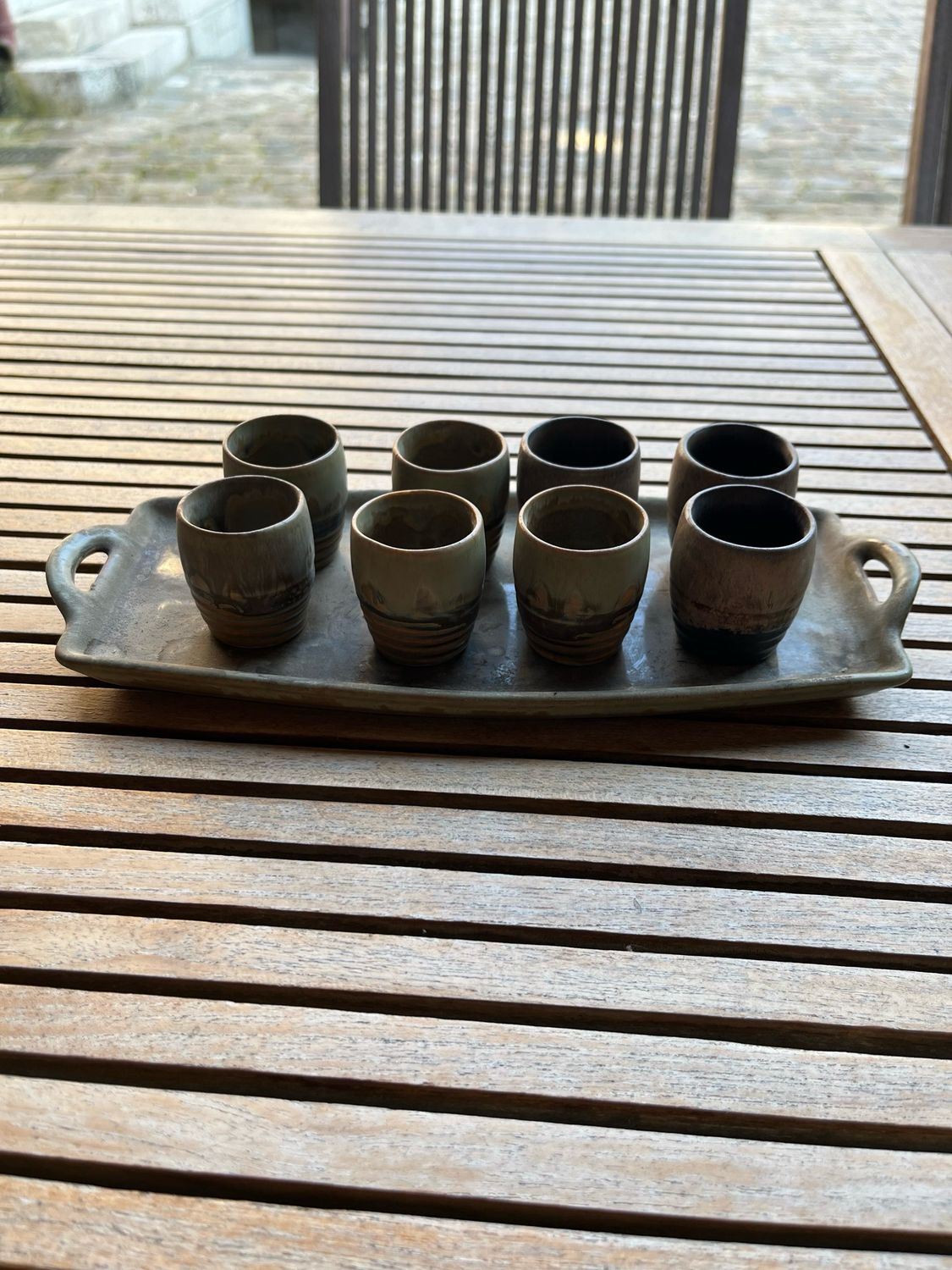 DENBAC, 703, 8 verres et 1 plateau