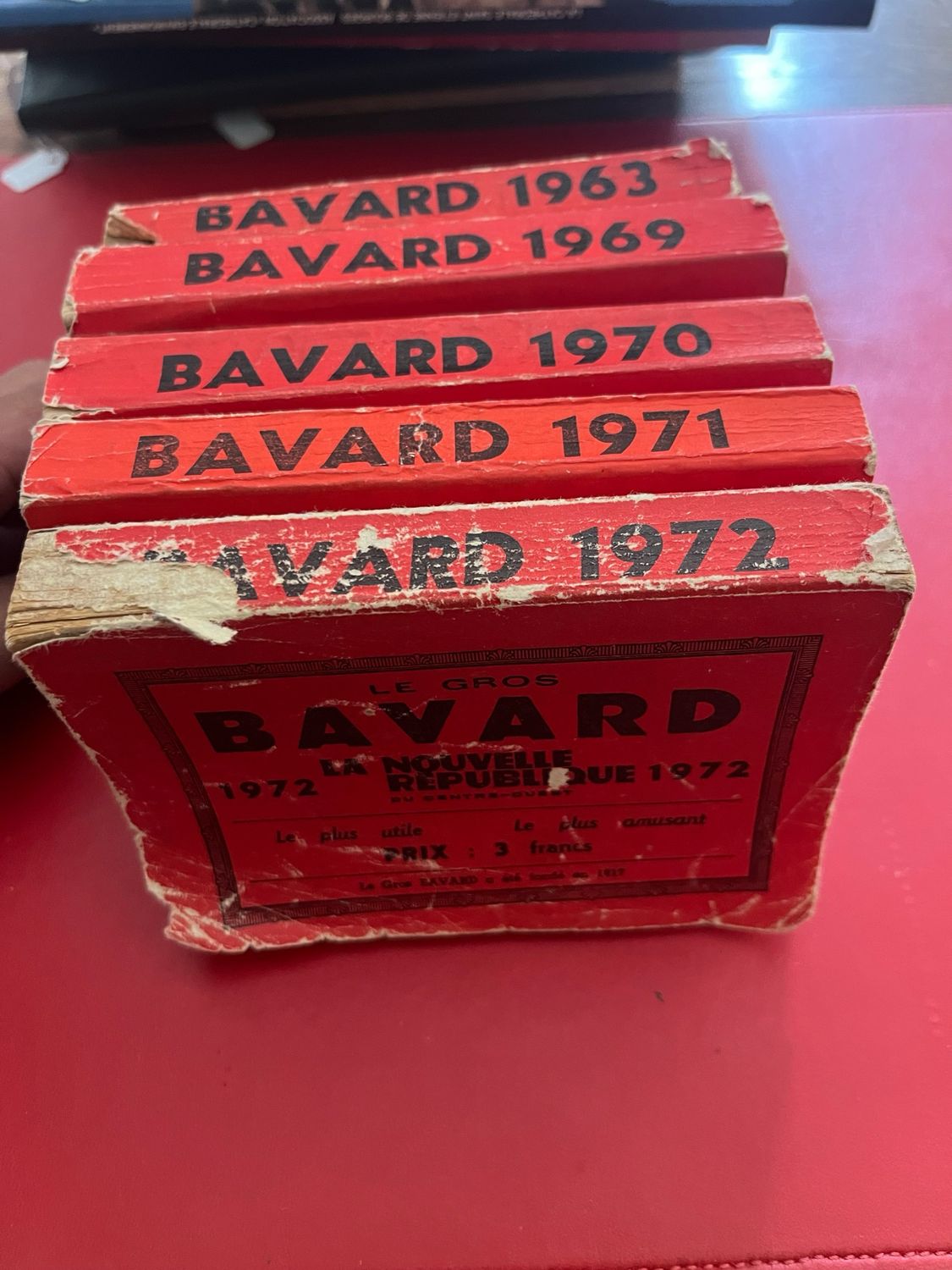 Lots de 5 livres « Le Gros Bavard, 1963, 1969, 1970, 1971, 1972. »