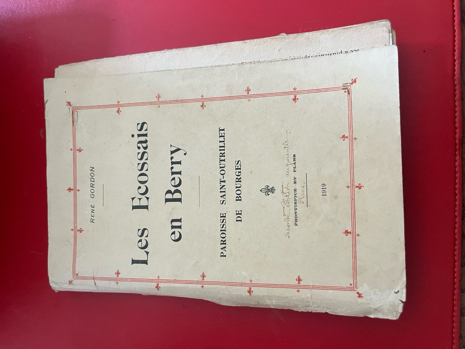 Livre « Les Ecossais en Berry » de René Gordon Livre « Les Ecossais en Berry » de René Gordon