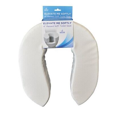 Elevate Me Softly - Raised Soft Toilet Seat - 4 inches