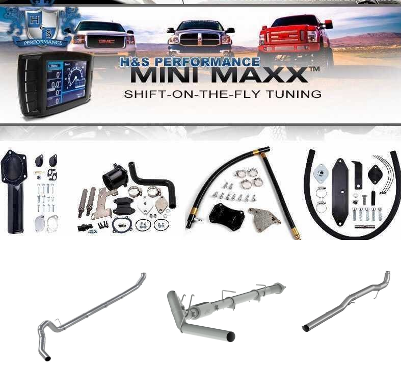 FORD POWERSTROKE | RAM CUMMINS | CHEVY GMC DURAMAX | H&S MINI MAXX DELETE KIT