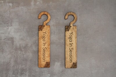 Yoga in Session Door Sign