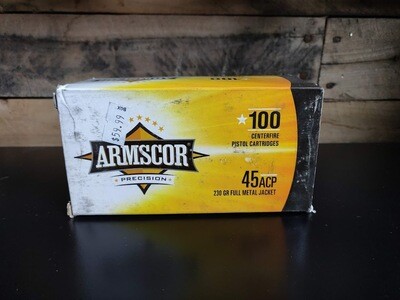 Armscor Precision 45 ACP, 230 GR, Full Metal Jacket