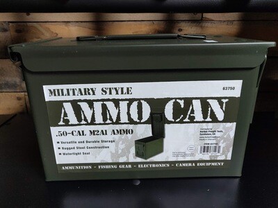Military Style Metal Ammo Can