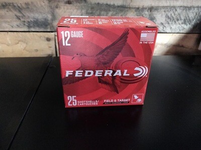 Federal 12 G, 2 3/4 in, #8