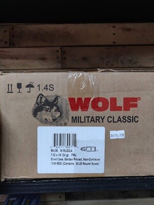 ​Wolf 7.62 x 39, 124 GR FMJ
