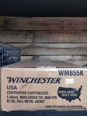 Winchester 5.56. 62 GR FMJ Green Tips