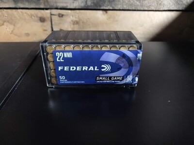 Federal 22 WMR 50 GR JHP Rimfire