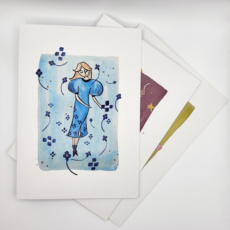 Set van 3 wenskaarten SALE