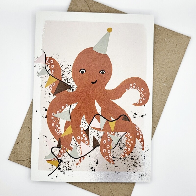 Wenskaart | Octopus