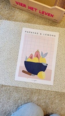 Poster | Papayas & Lemons