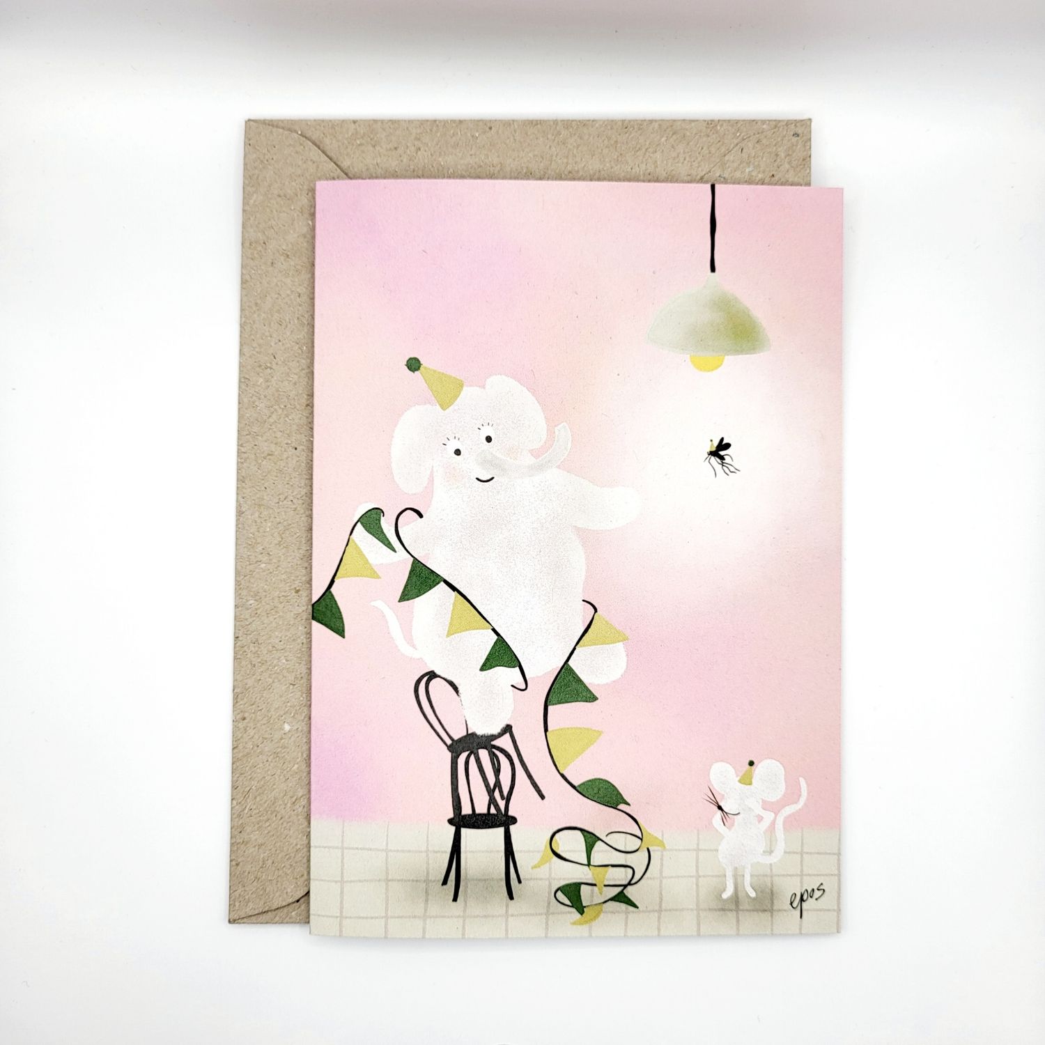 Wenskaart | Olifant