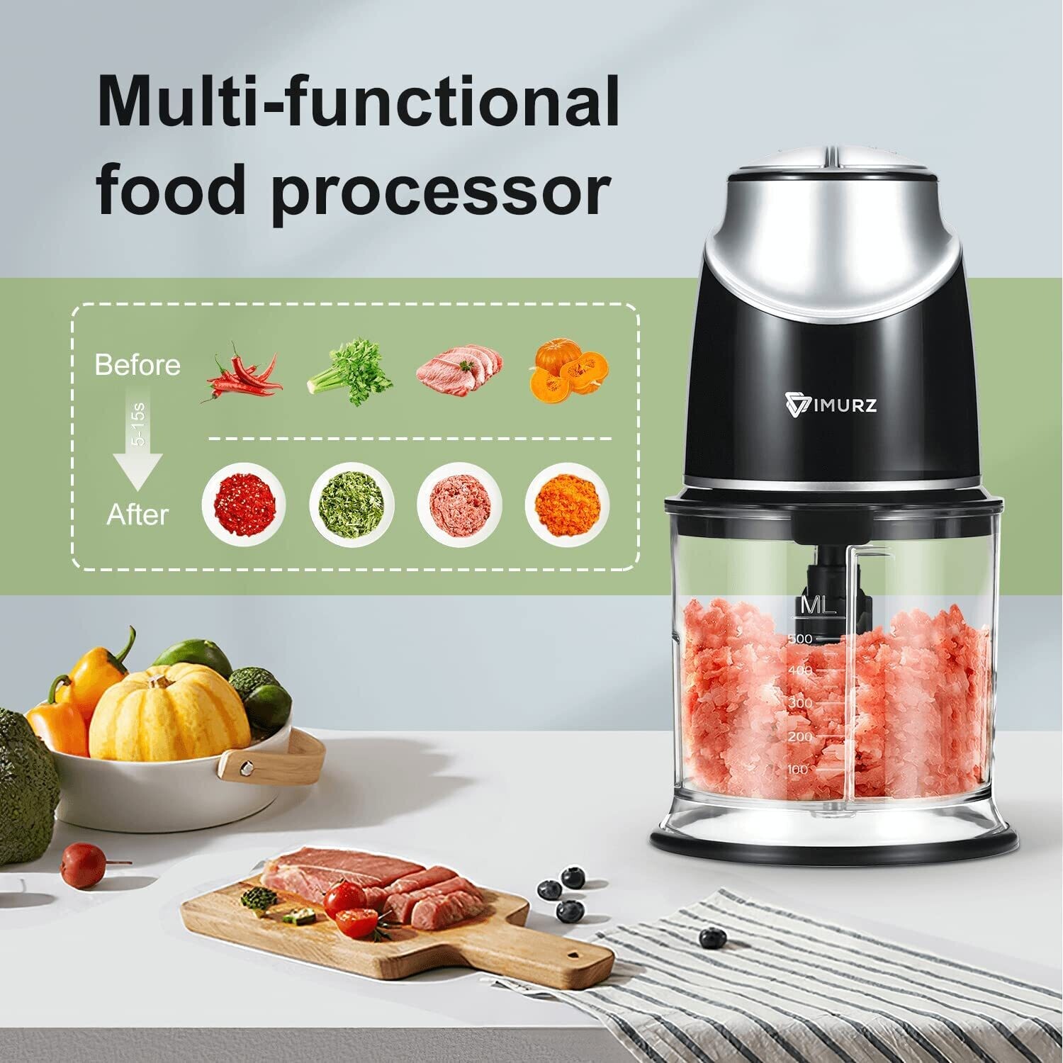 🍅قطاعة كهربائية صغيرة🍲
🍏Mini hachoir électrique🍹