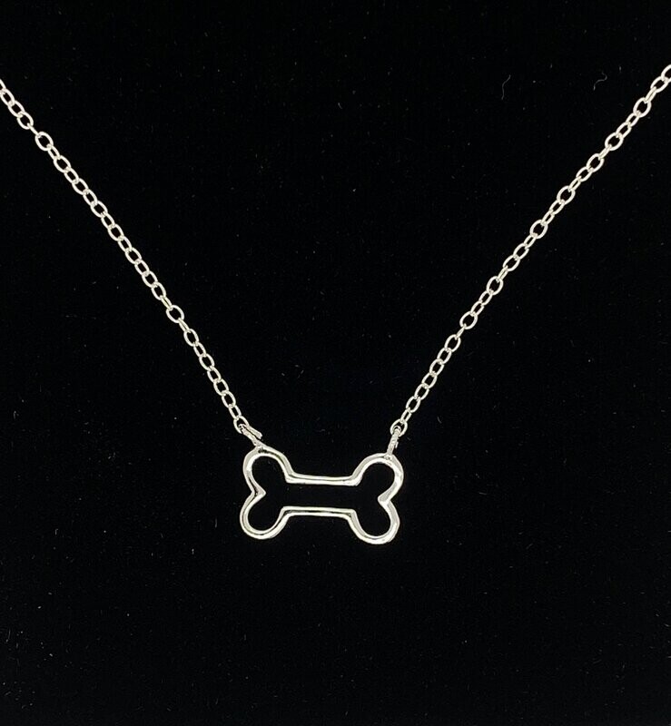 Sterling Silver Bone Necklace