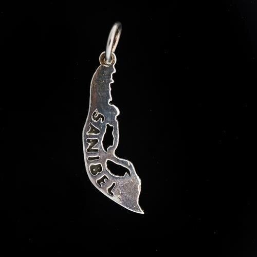 Sanibel Island Sterling Silver Charm (Medium)