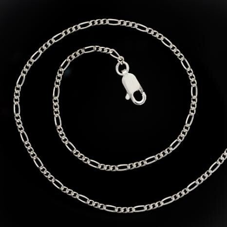 Sterling Silver Figaro Chain