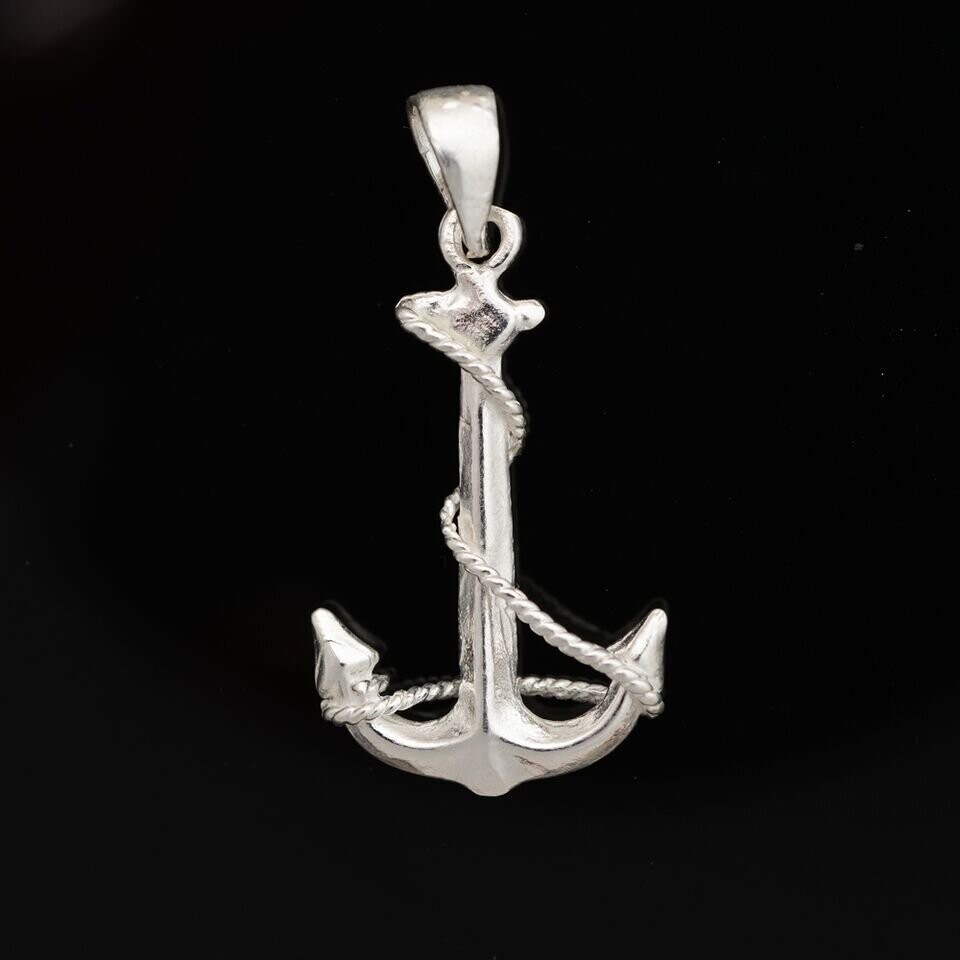 Sterling Silver Anchor Pendant