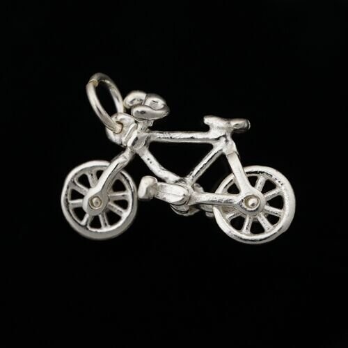 Sterling Silver Bicycle Pendant