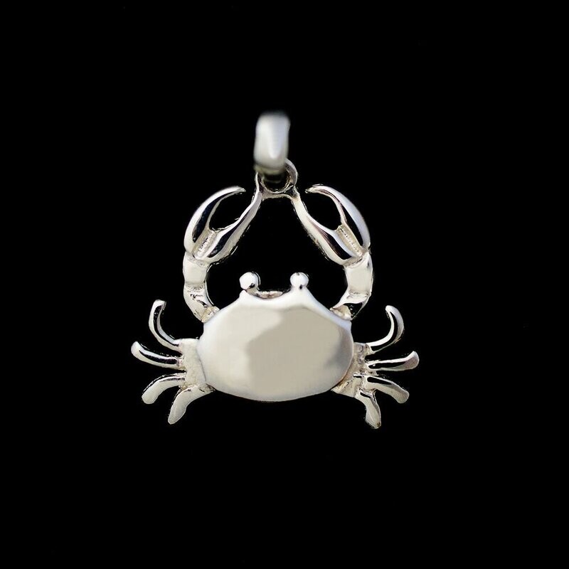 Sterling Silver Crab Pendant