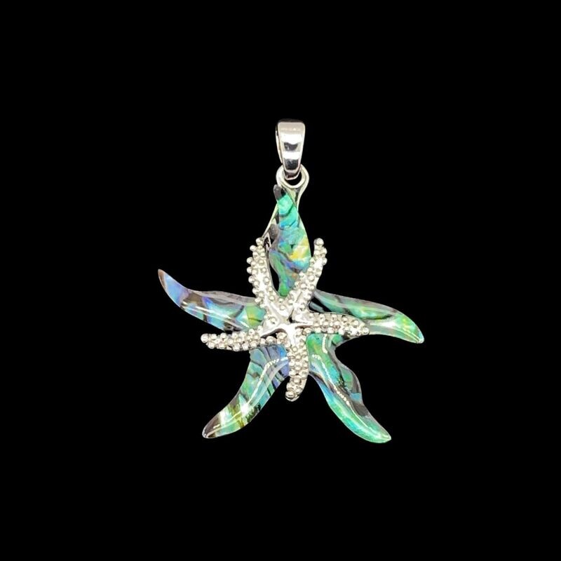 Abalone Starfish Pendant